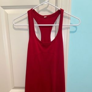 Lulu lemon red swiftly tech tank top